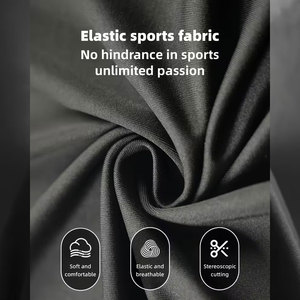 3pcs Set of <b>Men'S</b> Athletic Long Pants, Elastic Comfortable Outdoor Body-Hugging Base Layer Running Fitness Pants - Product Image 6