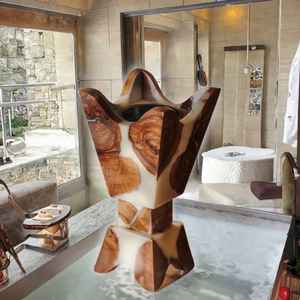 Most Trending Wooden Resin Handmade Bakhoor <b>Burner</b> Room Air Aromatherapy Diffuser Candles & Home <b>Fragrance</b> Table Incense Holder - Product Image 6