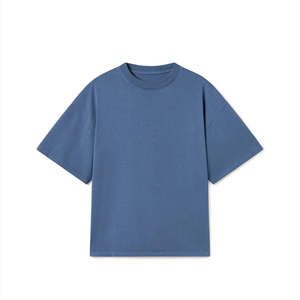 เสื้อยืดผู้ชายสไตล์ใหม่หลากสีเสื้อยืดระบายอากาศไหล่ตกไหล่สีดำป้องกันการหดตัว - Product Image 1