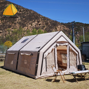 Tente gonflable personnalisée haut <span class=keywords><strong>de</strong></span> gamme 17.2 Oxford imperméable 3000 mm + portable, pour <span class=keywords><strong>camping</strong></span> multi-personnes quatre saisons avec deux chambres - Product Image 1
