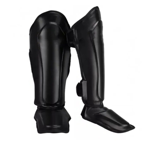 Protège-tibias jumeaux de boxe et de Muay Thai personnalisés OEM, qualité supérieure, en PU, antidérapants et légers - Product Image 3