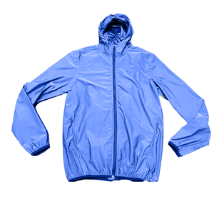 Chaqueta Cortavientos con Capucha para Hombre, Color Sólido, Cierre de Cremallera, Ropa Casual para Exteriores, Exterior de Poliéster y Nailon, Corte Regular, Chaqueta de Primavera - Product Image 5