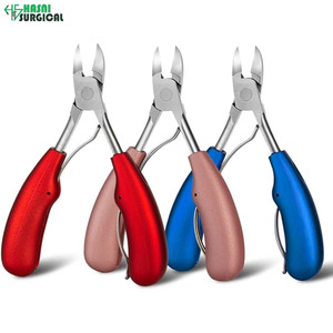 Coupe-ongles professionnel pour doigts et orteils, poignée ABS, acier inoxydable épais, ensemble d'instruments manuels certifié CE - Product Image 3