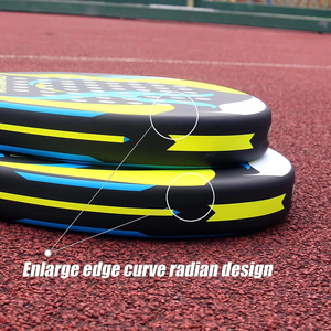 Raqueta de Pádel Flyingkick Enterprises FK-604 Teardrop, Núcleo de Fibra de Carbono, Empuñadura de Espuma EVA Antideslizante, Overgrip, 4 1/4, Ligera - Product Image 4