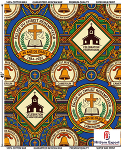 Premium Customized African Wax Print Fabric Manufacturer for Church Anniversary Convention Fundraising Event Supplier - Product Image 6