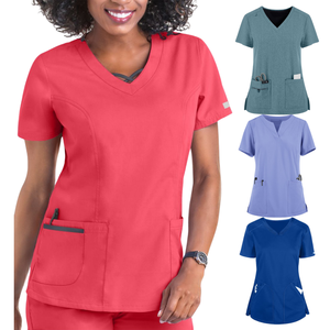 SAOMAI FMF Usine Personnalisable Femmes Scrubs Médicaux Top Shirt Uniformes D'hôpital ODM/OEM Options Disponibles Offre Spéciale - Product Image 4