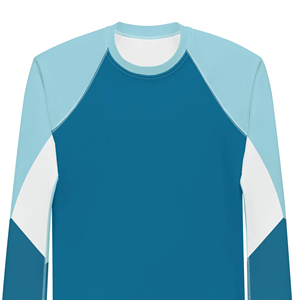 ชุดว่ายน้ำแขนยาวผู้ชาย OEM 100% สแปนเด็กซ์/โพลีเอสเตอร์ พิมพ์ลายโลโก้ตามสั่ง ระบายอากาศได้ดี สีสันสดใส พิมพ์ลายด้วยความร้อน สำหรับผู้ใหญ่ MMA - Product Image 6