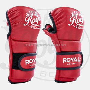 Guantes de Boxeo Híbridos de Cuero PU Duraderos para MMA, Equipo de Boxeo al por Mayor con Agarres Impermeables para Combate - Product Image 1