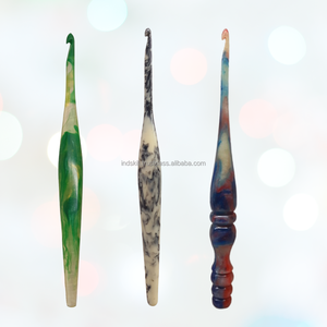 Ganchillo de resina grueso, tamaños grandes, cuerpo de epoxi muy resistente, agarre cómodo, para hilo grueso y tendencias modernas, tamaños jumbo - Product Image 5