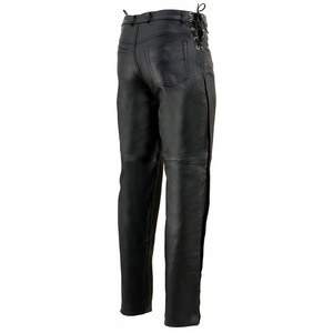 Pantalon de moto classique en cuir de qualité supérieure pour homme Samroz Sports, design et logo personnalisables, tissu 240g, toutes saisons - Product Image 2
