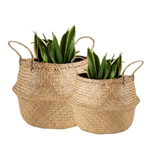 Decorative Handmade PHU HAO Brand Natural <b>STRAW</b> BELLY <b>BASKETS</b> Storage <b>Basket</b> for Retail and Wholesale - Product Image 1