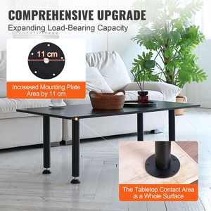 Gambe per Scrivania in Acciaio Regolabili da 16 Pollici, Set di Mobili per Ufficio Fai-da-Te, Capacità di Carico 1200 Libbre, per Applicazioni in Stile Rustico - Product Image 4