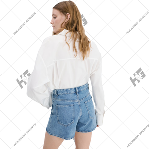 Shorts de Mezclilla al por Mayor, Shorts Casuales de Algodón, Shorts de Mezclilla con Logotipo Personalizado, Proveedor de Shorts de Mezclilla de Alta Calidad, Shorts de Mezclilla Rotos para Mujer - Product Image 2