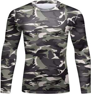 Camisetas de Caza Camufladas Personalizadas al por Mayor OEM de Spandex/Poliéster, Camisetas de Manga Larga con Protección Solar UPF50+ Transpirables para Exteriores - Product Image 5