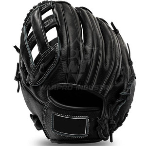 Gants de baseball professionnels en cuir pour l'entraînement au softball, pour jeunes et adultes, pour le jeu en intérieur et en extérieur, avec une forte adhérence, équipement sportif - Product Image 4