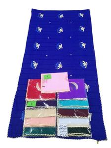 Nuevo Chal de Gasa para Mujer con Bordado de Pedrería Multicolor Vibrante, Diseño Floral, Transpirable, Suave y Ligero para Verano - Product Image 4