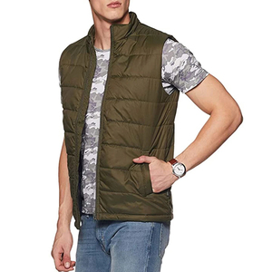 Winter Waterproof Thick Polyester Cotton Puffer <b>Vest</b> OEM Manufacturer 2026 Fall Winter <b>Men</b> Casual Breathable Zipper <b>White</b> Custom - Product Image 3