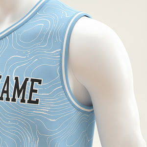 Camisetas de Baloncesto Personalizadas al por Mayor con Logotipo, Unisex para Adultos, Impresión por Transferencia de Calor, Tela de Malla, Nombre del Equipo Personalizado, Antibacterianas - Product Image 3