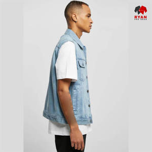 Chaleco Vaquero Personalizado Ryan Pro Gear para Hombre, Ropa Casual, Tela Transpirable con Logotipo Personalizado - Product Image 5