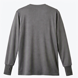 เสื้อยืดคอตตอน 200 กรัม ปักโลโก้ตามสั่ง OEM เสื้อยืดแขนยาวสำหรับฤดูใบไม้ร่วงและฤดูหนาวแบบใหม่ - Product Image 2