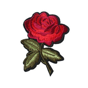 Patch brodé de fleurs de rose de haute qualité, thermocollant, pour chapeaux, sacs, vestes, casquettes, DIY, mode - Product Image 5