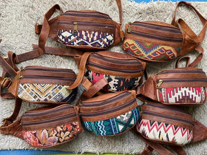 New Arrival Stylish Jacquard Kilim Leather Hip <b>Pocket</b> <b>Belt</b> Designer Hot Selling Fanny Pack with Multi-Uses Pouch <b>Belts</b> - Product Image 3