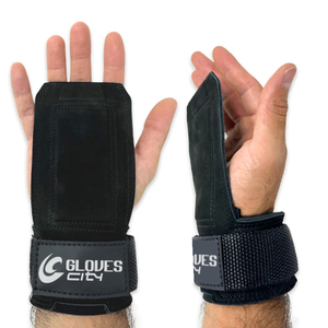 Heavy Duty <b>Weight</b> Lifting Varsa Grips <b>with</b> Wrist Support Non Slip Grip Pads for Gym Workout Bodybuilding - Product Image 1