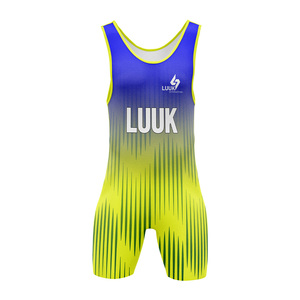 Professional Men's Wrestling <b>Singlet</b> Quick Dry Stretch Sportswear for Wrestling Matches and Fitness Training - Product Image 2