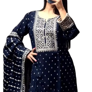 Venta caliente nuevo vestido de tamaño libre pakistaní ropa de fiesta de diseñador ropa pakistaní al por mayor precio bajo - Product Image 1