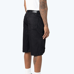 Shorts en jean pour hommes de haute qualité 100% coton, bleu délavé, confortables, décontractés, pour l'été, prix de gros, faible MOQ - Product Image 3