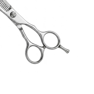 Ciseaux professionnels de coiffure en acier inoxydable de haute qualité pour la texture des cheveux, ciseaux à effiler pour salon de coiffure avec vis réglable, Pakistan - Product Image 5