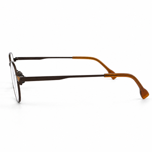 Round Titanium Eyeglass <b>Frames</b> Anti Blue Light UV420 Full Rim Lightweight Pure Titanium Custom Prescription Rx OEM ODM - Product Image 3