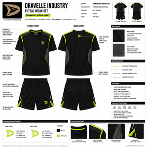 Conjunto de Ropa de Fútbol Sala Personalizada al por Mayor, Camiseta y Pantalones Cortos de Fútbol de Secado Rápido para Hombre, Kit de Entrenamiento de Fútbol Transpirable de Malla, Ropa Deportiva para Interiores - Product Image 6