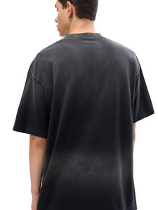T-shirt unisexe violet en coton délavé style streetwear, coupe oversize, effet vintage, grammage lourd - Product Image 6