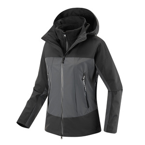 Unisex High Quality 3-in-1 -Tex Eco-Friendly <b>Waterproof</b> Zipper Quilted <b>Winter</b> Windbreaker Outdoor Camping Hiking <b>Jacket</b> - Product Image 1