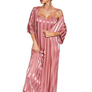 Ensemble de vêtements de nuit en coton doux et respirant, léger, à manches courtes, ensemble de vêtements de nuit confortables à manches longues pour l'hiver - Product Image 2