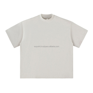 เสื้อยืดผ้าฝ้าย100สำหรับผู้ชายเสื้อยืดโอเวอร์ไซส์ออกแบบโลโก้ได้ตามต้องการ - Product Image 3