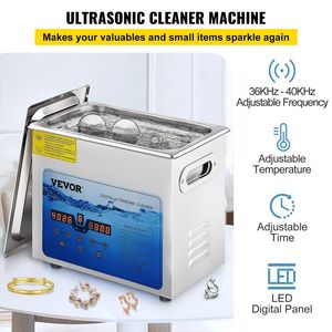Regolabile 36KHz ~ 40KHz frequenza 3L 110V pulitore ad ultrasuoni per laboratorio Sonic gioielli monete-Timer digitale FCC/CE/RoHS domestico - Product Image 2