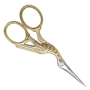 Professional Gold High Quality Stork <b>Cuticle</b> <b>Scissors</b> Stainless Steel Fine Point Precision Nail <b>Cuticle</b> Trimming Beauty Tool OEM - Product Image 2