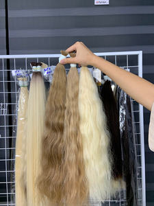 Extensions de cheveux en vrac au prix de gros Cheveux humains vietnamiens Double noyade 100 grammes Couleurs foncées 14 pouces - Product Image 5
