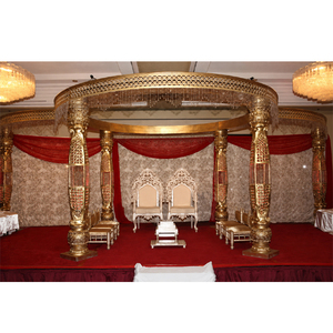 Ensemble Mandap de Mariage Indien en Cristal, Dernier Design, avec Chaises - Product Image 1