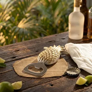 Abridor de Botellas con Forma de Piña, Hecho a Mano, Decorativo, de Metal, Diseño de Fruta Tropical, Herramienta de Bar, Accesorio de Cocina - Product Image 5
