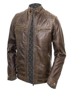 Chaqueta de Cuero para Hombre de Alta Calidad, Personalizada, con Mangas Largas, Material de Lana y Tela, a un Precio Razonable para tu Armario 2026 - Product Image 1