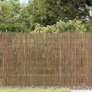 236.2 \ "x35.4 \" Reed giardino recinzione durevole traliccio e cancello per spazi esterni - Product Image 1