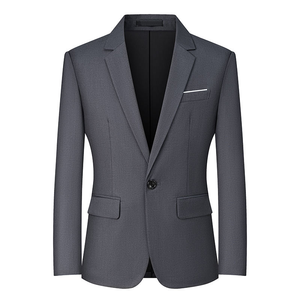 Blazer ajustado para hombre, de un botón, ligero, diseñado para oficina, viajes, negocios, uso formal y profesional. - Product Image 6