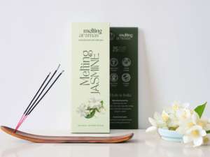 Bâtons d'encens MELTING JASMINE Ultra Premium Agarbatti, parfum naturel de jasmin, longue durée, pour la prière, la méditation, l'aromathérapie - Product Image 2