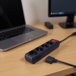 Multipresa ExtraStar a 4 prese con interruttore e cavo da 1,5 m, accessorio per la gestione dei cavi - Product Image 3