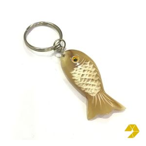 High Quality Natural Horn <b>Keyring</b> Hand-Carved Vietnam | Trendy Eco-Friendly Animal Keychain For Backpack Hanging Ornament - Product Image 1