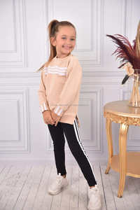 Conjunto de Ropa de Otoño para Niñas de Algodón con Sudadera y Pantalón Jogger de Primavera Fabricante de Ropa Infantil Personalizada - Product Image 6
