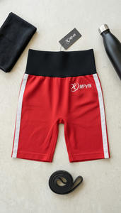 กางเกงขาสั้นออกกำลังกายเอวสูงสำหรับผู้หญิง ระบายอากาศได้ดี ไร้ตะเข็บ ยกกระชับสะโพก กระชับรูปร่าง เหมาะสำหรับฟิตเนส แอธเลติก และสตรีทแวร์ - Product Image 1